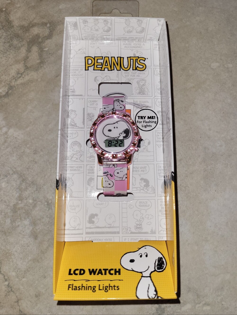 Peanuts Pink Snoopy Digital Watch